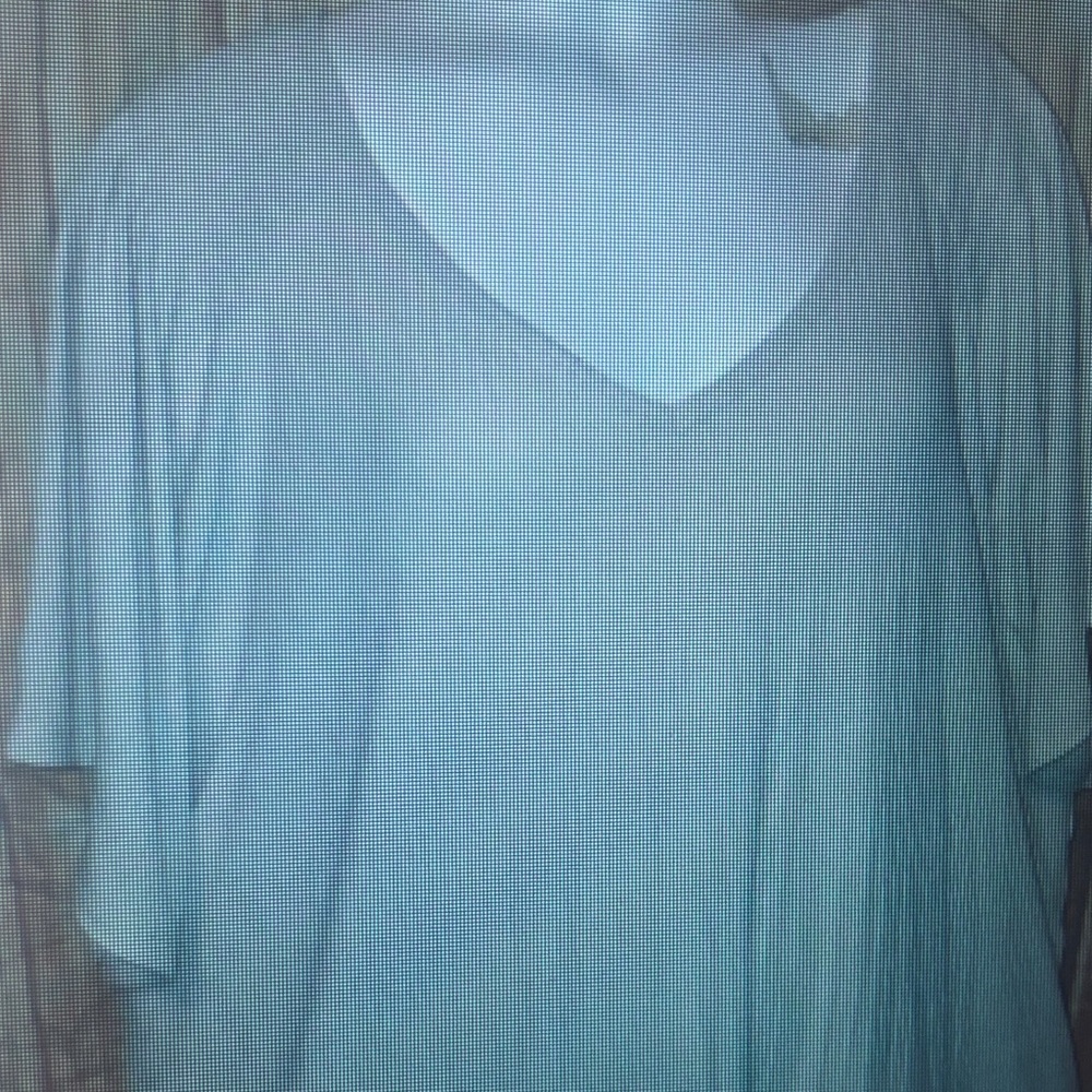Terra & Sky Light Blue V-Neck Tunic Top